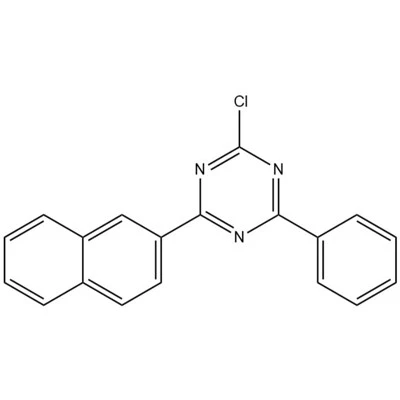 2-hlor-4-(naftil-2-il)-6-fenil-1,3,5-triazīns